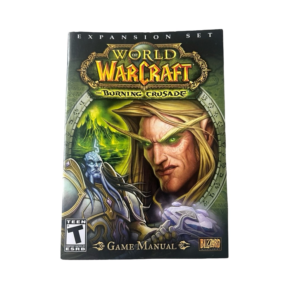 World of Warcraft The Burning Crusade MANUAL‎ ONLY Blizzard PC Expansion 2006
